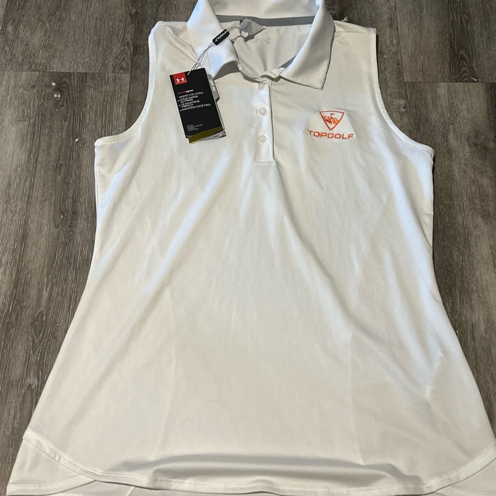 Under Armour Women's White Sleeveless Tank Top S